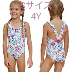 【新品】女の子 水着 ワンピース スイムウェア 水遊び プール 保育園　100