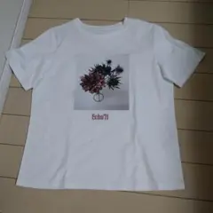 Feho71 Tシャツ ホワイト 花柄プリント Mサイズ