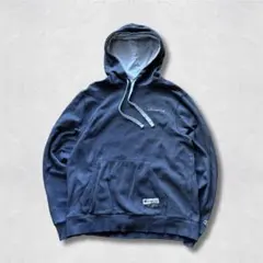 Champion パーカー 2XLグレー ワンポイント 企業ロゴ ロゴパッチ