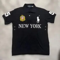 現行 ポロラルフローレン ビッグポニー ポロシャツNEW YORK ワッペン