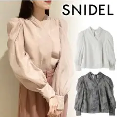 SNIDEL スナイデル オーガンシースルーブラウス SWFB235012