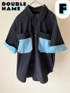 DOUBLE NAME ダブルネーム ナイロンジャケット 半袖シャツ レディース