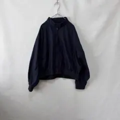 UNIQLO ショートブルゾン L ネイビー ジャケットのサムネイル