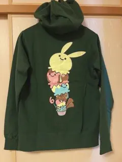 CUNE パーカー　6周年　アイスクリーム　うさぎ　新品　男女兼用Sサイズ