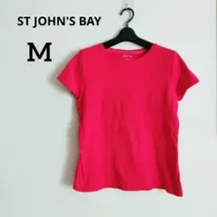 美品✨セントジョンズベイ 赤 半袖Tシャツ 1984 コットン 無地
