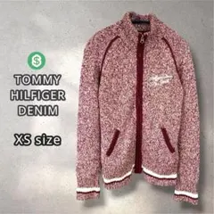 ＄34♪TOMMY HILFIGER DENIM フルジップ ニット XSのサムネイル