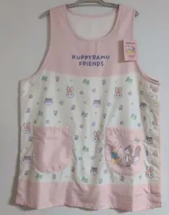 新品未使用★クッピーラムネエプロン★裏ボア★裏起毛★あったか冬用エプロン★保育士
