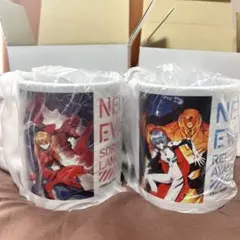 エヴァンゲリオン レイ アスカ 缶バッジ/アクスタ/ポスカ/マグカップ セット