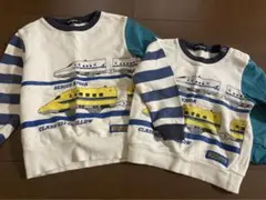 kladskap新幹線プラレール長袖トレーナー110と90ドクターイエロー男の子
