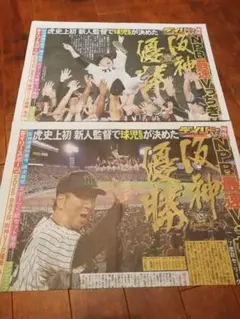 2025阪神タイガース優勝号外2種セット（デイリー）