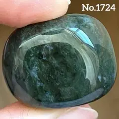 【No.1724】モスアゲート　タンブル　握り石　天然石　パワーストーン