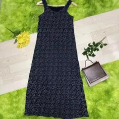 【mystic】ミスティック/ロングワンピース/ノースリーブ/ドット/ M