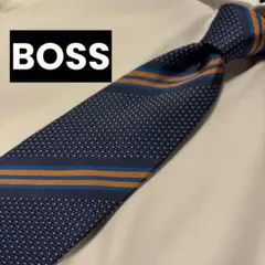 【美品】BOSS ストライプ ネクタイ