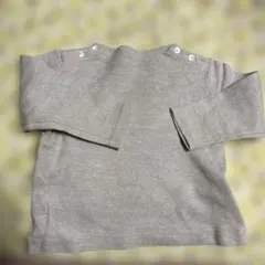 fas ベージュボタン付き トップス