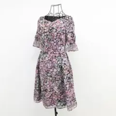 膝丈ワンピース xs ブラック