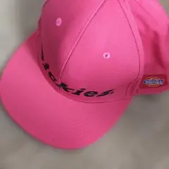 Dickies ピンクキャップ ロゴ入り