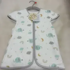【新品】ミニスリーパー　ゾウ　綿100% 着丈50cm 身幅35cm