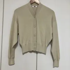 ユニクロ　ショートカーディガン　 Sサイズ　ナチュラル