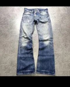 00s【archive】flare denim pants/Y2K/grunge