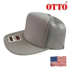 OTTOメッシュキャップ　グレー　ライトグレー　トラッカーキャップ　無地
