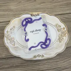 207♡ ホイップデコ トレカケースデコ バレエコア リボン y2k 紫