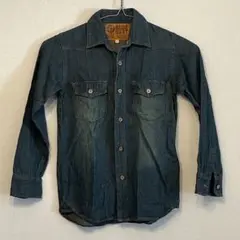 デニム 長袖シャツ 130cm BLUEMART