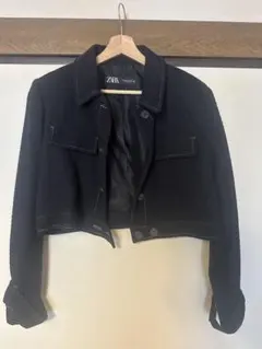 ZARA ツイードジャケット　ショート丈　M