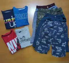 150〜160cm 男子半袖Tシャツ、ハーフパンツ　まとめ売り　8点