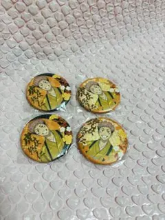 呪術廻戦　虎杖悠仁 じゅじゅ探訪　缶バッジ　和風 レア ノーマル 4個