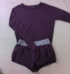 トレーニングウェアセット 長袖トップスとショートパンツ
