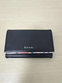 Paul Smith 名刺入れ ブラック 花柄