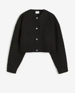 【新品】H&Mツイードジャケット　短丈　ショートジャケット　y2k