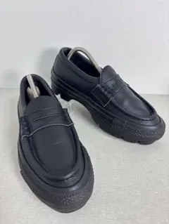 【美品】コンバース チャンク ローファー 厚底 黒 24cm 箱なし