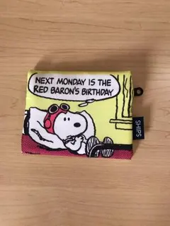 新品未使用 スヌーピー コインケース 黄色