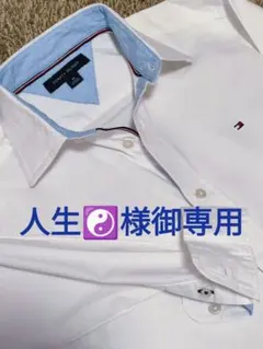 トミーヒルフィガー　白シャツ　М　美品