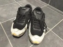 RAF SIMONS adidas スニーカー ブラック ホワイトのサムネイル