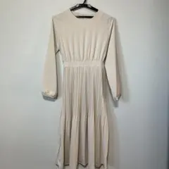 プリーツ ワンピース 長袖　処分前最終値下げ