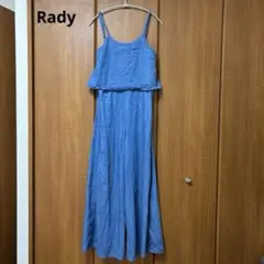 Rady サロペット オールインワン デニム調 ポケットビジュー Sのサムネイル