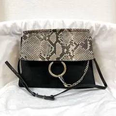 Chloé / クロエ FAYE（フェイ）パイソンレザー ショルダーバッグのサムネイル