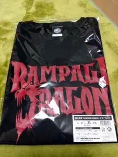 新日本　鷹木信悟選手RAMPAGE DRAGON Tシャツ 黒 ＸL　新品未開封
