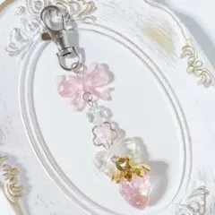 ฅ❤️ レジン ねこ 花 チャーム パール ハンドメイド - メルカリ