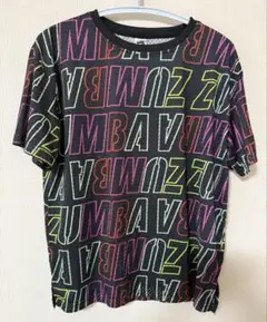本日中値下げ価格☆ZUMBA 半袖Tシャツ M 黒/多色　メッシュ