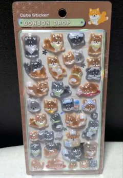 正規品　新作　ボンボンドロップシール 和柄 和犬 柴犬　第二弾　ほっこり