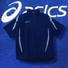 asics 00s half zip tee tech gear navy