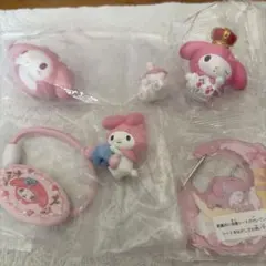 マイメロディ-フィギュア.ヘアゴム.キーホルダー5点セット