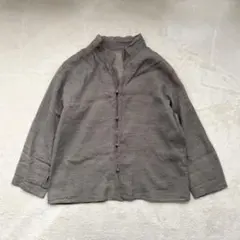 美品* ヨーガンレール 絹100% シルクブラウス プルオーバー 紺