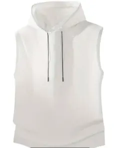 フード付きベスト！重ね着で超オシャレに！今季必見！新品未使用XL白色