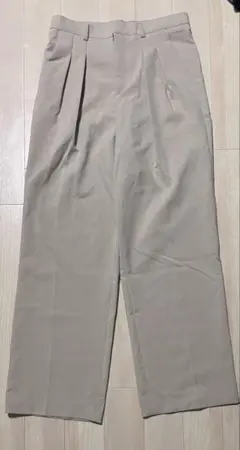 ASCLOアイボリープリーツ入り スラックス