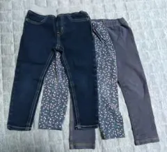 10分丈レギンスパンツ　3枚セット　100cm