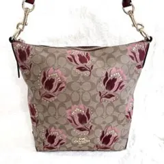 COACH コーチ シグネチャー フローラル 花柄 ショルダーバッグ 2way
